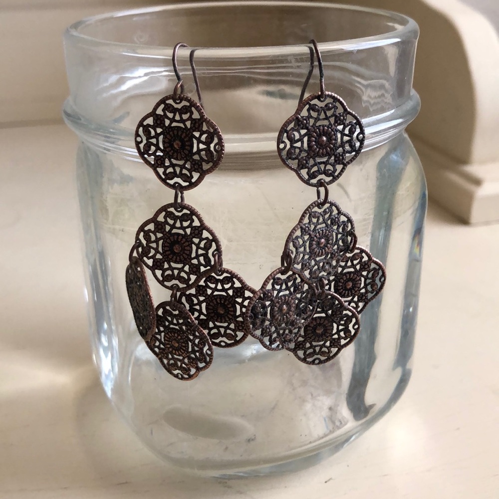 Bronze Boho Style Dangle Earrings!!!